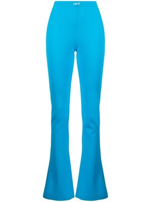 Off-White legging Sleek à fentes - Bleu