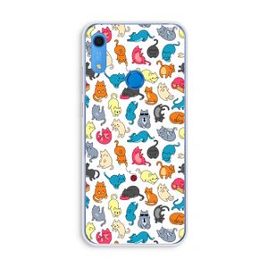 Kleurrijke katten: Huawei Y6s Transparant Hoesje