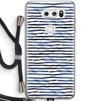 Verrassende lijnen: LG V30 Transparant Hoesje met koord Verrassende lijnen: LG V30 Transparant Hoesje met koord