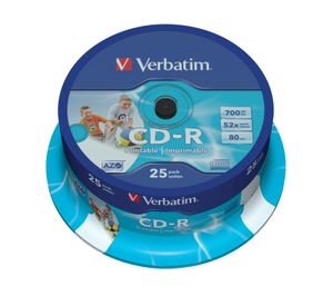 Verbatim 43439 CD-R disc 700 MB 25 stuk(s) Spindel Bedrukbaar