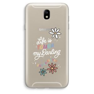 Tough Life: Samsung Galaxy J7 (2017) Transparant Hoesje