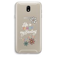 Tough Life: Samsung Galaxy J7 (2017) Transparant Hoesje Tough Life: Samsung Galaxy J7 (2017) Transparant Hoesje