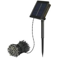 Sygonix SY-5596928 Lichtketting op zonne-energie LED Zwart, Standaard-groen (zijdemat)