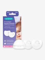 Inclusief borstopzetstukjes x 2 + beschermhoesje LANSINOH wit