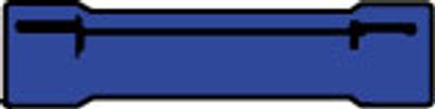 Geïsoleerde Stootverbinder voor draad 1,5-2,5 mm2 kleur blauw 100 stuks 100580