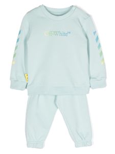 Off-White Kids survêtement à imprimé Arrows - Bleu