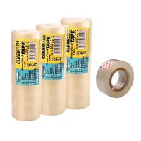 Centrum Plakband - 24x stuks - transparant - 19 mm x 33 m - kantoorartikelen