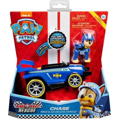 Paw Patrol - Race & Go luxe voertuig van Ready Race Rescue Speelgoedvoertuig