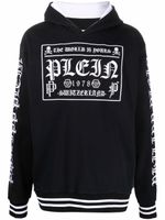 Philipp Plein hoodie à logo imprimé - Noir