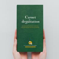 Notitieboekje Carnet de dégustation groen | Wijnnotitieboekje | La carte des vins