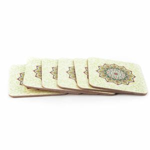 Mandala Onderzetters Groen (Set van 6)