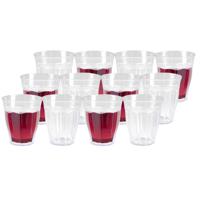 PlasticForte Drinkglazen/waterglazen Picardie - 48x - kunststof - transparant - onbreekbaar