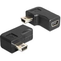 Delock 65448 Adapter USB-B mini 5-pins male / female 90° schuin