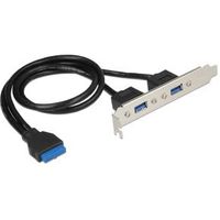 DeLOCK 84836 19pins USB 3.0 moederbordconnector --> 2x USB 3.0 extern in bracket - thumbnail