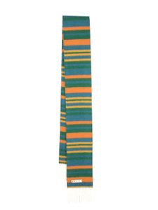 Marni écharpe colour block à franges - Vert