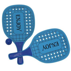 Houten beachball set blauw