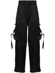 Off-White pantalon droit à poches cargo - Noir