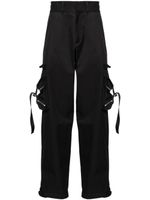 Off-White pantalon droit à poches cargo - Noir - thumbnail