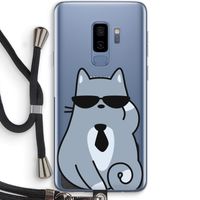 Cool cat: Samsung Galaxy S9 Plus Transparant Hoesje met koord