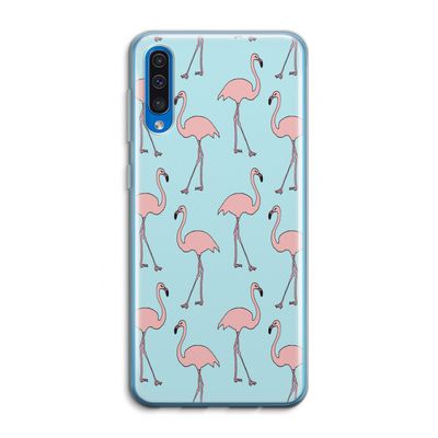 Anything Flamingoes: Samsung Galaxy A50 Transparant Hoesje