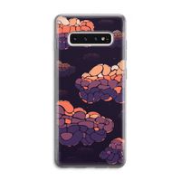 Patroon Wolken: Samsung Galaxy S10 4G Transparant Hoesje