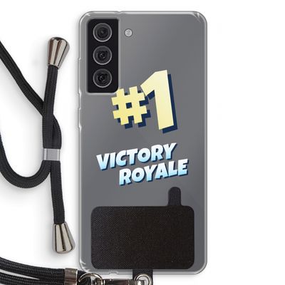 Victory Royale: Samsung Galaxy S21 FE Transparant Hoesje met koord