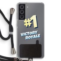Victory Royale: Samsung Galaxy S21 FE Transparant Hoesje met koord