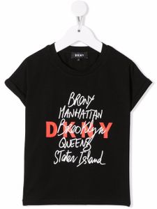 Dkny Kids t-shirt à logo imprimé - Noir