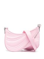 Mugler petit sac à bandoulière embossé Spiral Curve 01 - Rose