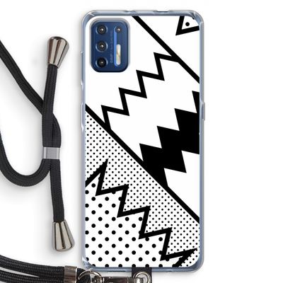 Pop Art #5: Motorola Moto G9 Plus Transparant Hoesje met koord