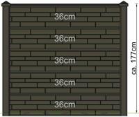 Berton sleufpaal Reest antraciet eindmodel 244 cm Tuindeco - Tuindeco Berton sleufpaal Reest antraciet eindmodel 244 cm Tuindeco - Tuindeco