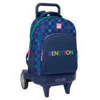 Schoolrugzak Benetton Damero Marineblauw 33 x 45 x 22 cm