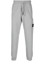 Stone Island mélange-effect cotton track pants - Gris