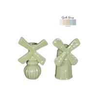 Vaas windmolen H15,5cm 2 ass linde groen