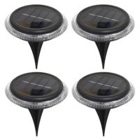 Progarden buiten lampje/prik spots - set 4x - solar verlichting - tuinpad/plant verlichting - LED -