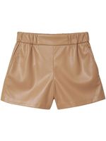 ANINE BING short Koa en cuir artificiel - Marron