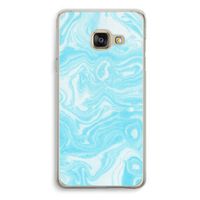 Waterverf blauw: Samsung Galaxy A3 (2016) Transparant Hoesje