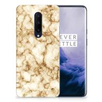 OnePlus 7 Pro | TPU | Siliconen hoesje | Marmer Goud