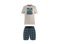 esmara Men Korte heren pyjama (Beige/blauw, L)