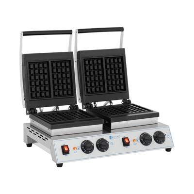 Dubbel Wafelijzer - Belgische Wafels - 2 x 1,500 W