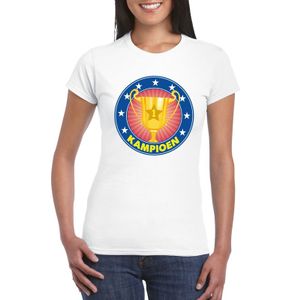 Wit kampioen shirt voor dames