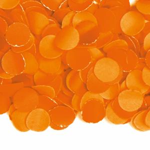 Carnaval strooi confetti oranje - papier - 100 gram - feest decoratie confetti