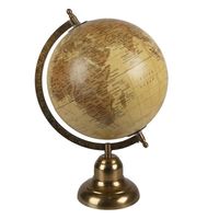 Clayre & Eef Gele Wereldbol/globe 22*22*37 cm 64907 - thumbnail