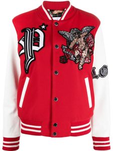 Philipp Plein veste bomber Love Angel - Rouge