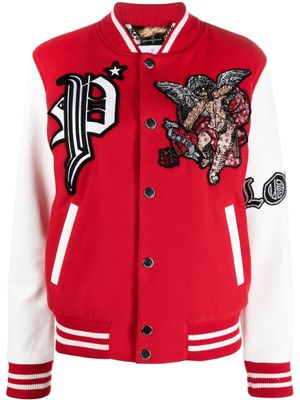 Philipp Plein veste bomber Love Angel - Rouge