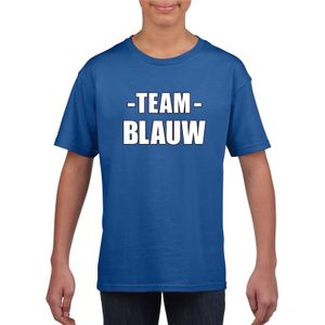 Sportdag team blauw shirt kinderen S (122-128)  -