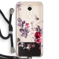 Mooie bloemen: Xiaomi Redmi 5 Transparant Hoesje met koord