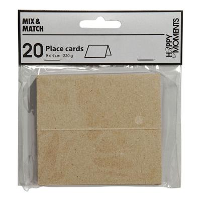 Creativ Company Naamkaarten naturel, 20st.