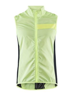 Craft Essence Light Wind fietsvest geel heren L Craft Essence Light Wind fietsvest geel heren L