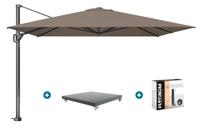 Platinum Challenger Premium T1 3.5x3.5 m - Havanna Taupe met Marbella voet + hoes